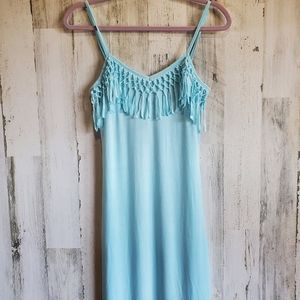 Bettinis Baby Blue Tassel Fringe Sun Dress 0031